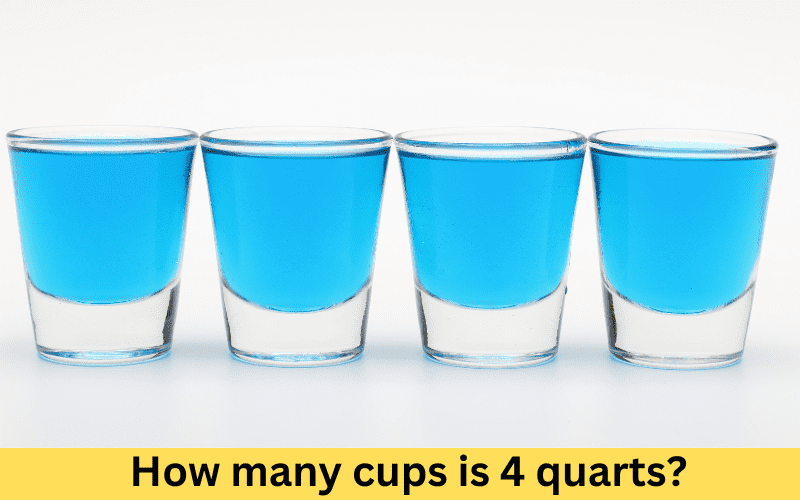 How many cups is 4 quarts