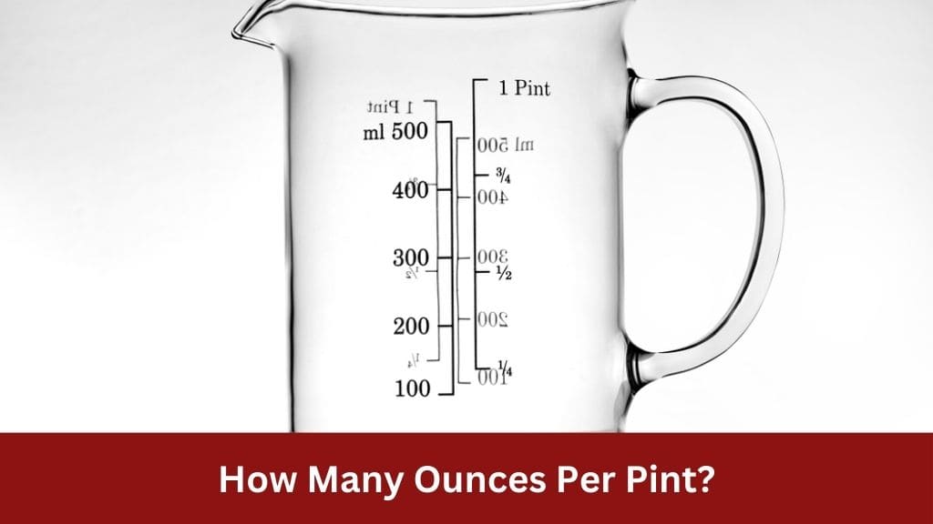 how many ounces per pint