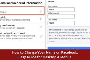 How to Change Your Name on Facebook: Easy Guide for Desktop & Mobile